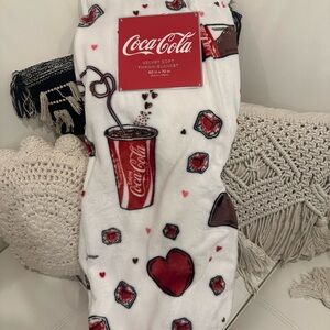 Coca Cola Plush Throw Blanket